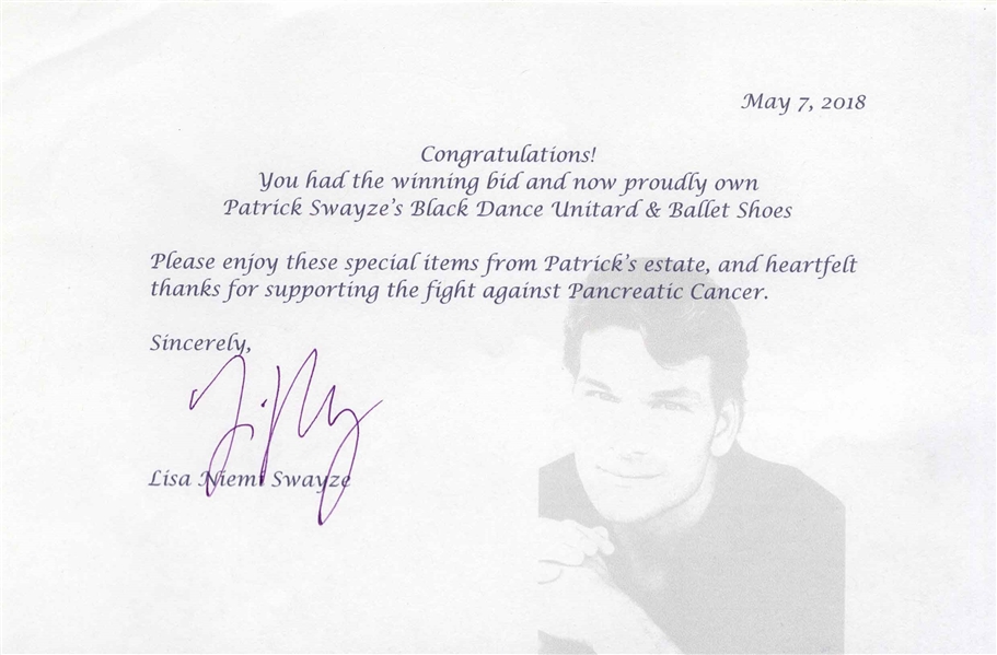 Patrick Swayze Personally Owned and Worn Dance Unitard & Shoes -- With COA From Lisa Niemi Swayze
